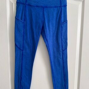 Lululemon Fast and Free Electric Blue Leggings